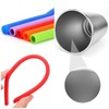 ShineMe 5Pack Kids Cups with Straws and Lids Spill Proof,