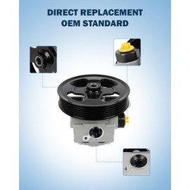 ECCPP Power Steering Pump fit for Mazda 6 2009-2013 L4 2.5L Replace GS3L32650A