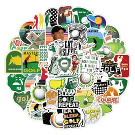 50Pcs Golf Stickers Water Bottles Laptop Phone Computer Guitar Skateboard HydroflasksGolf Sports Waterproof Vinyl Sticker Aesthetic Trendy Decals for Teens Girls Adults