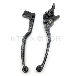 HTTMT MT241-004-CN Carbon Brake Clutch Hand Levers Compatible with Suzuki Gsxr 600 750 Katana 750F Sv650 Sv650S