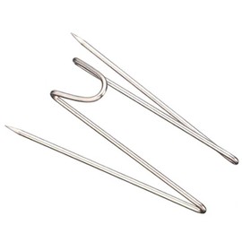 Mike - Ganchos de pared para panel de tela, ganchos de metal para decoración interior o exterior en casa, escuela, oficina, bricolaje para fiestas o vacaciones (36 piezas cada paquete) (acero inoxidable)