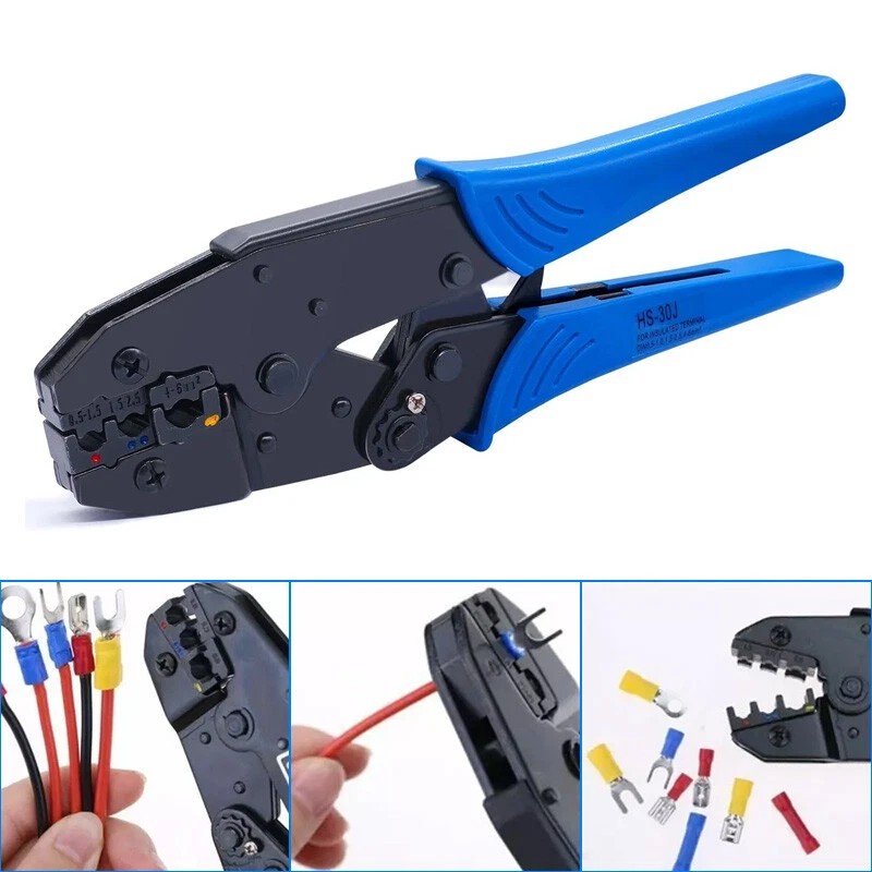 Unbranded Crimping Tool For Heat Shrink Connectors Ratcheting Wire Crimper