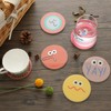 Funny Acrylic Coasters Set of 6, Cute Drink Coaster for