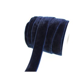 10 Yards 3/4 inch Assortment Velvet Ribbon Single Face Chocker Ribbon for Package Wrapping, Hair Bow Clips Making, Sewing, Baby Headbands, Wedding Decorations#180Navy, (3/4" 20mm)