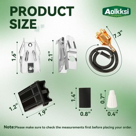 AOLKKSI 4 Pack 330031 Range Burner Receptacle Kit Replacement - Compatible with Whirlpool Kenmore Frigidaire Stove - Replaces 814399 AP3075808 WB17X210 5303935058