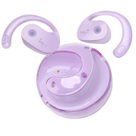 exsulity Language Translation Earbuds, Two Way Real-time Translation 144 Online Languages Translator with APP for Language Learning/Travel/Business(Purple)