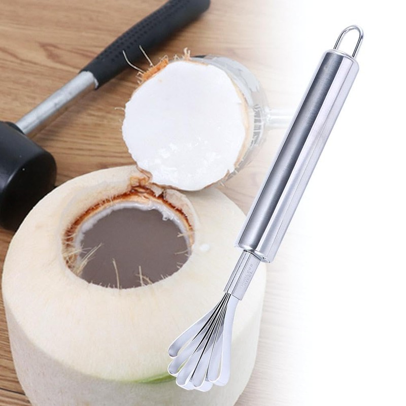 Stainless Steel Coconut Meat Scraper, Coconut Meat Removal Knife, Multi-Purpose