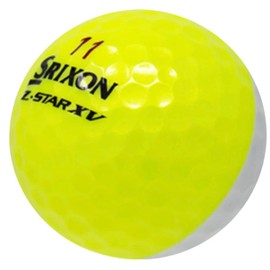 GOLF BALL DIVERS for Srixon Z Star XV Divide Recycled Golf Balls, AAAAA Grade, Mint Condition (White/Yellow, 12 Balls)