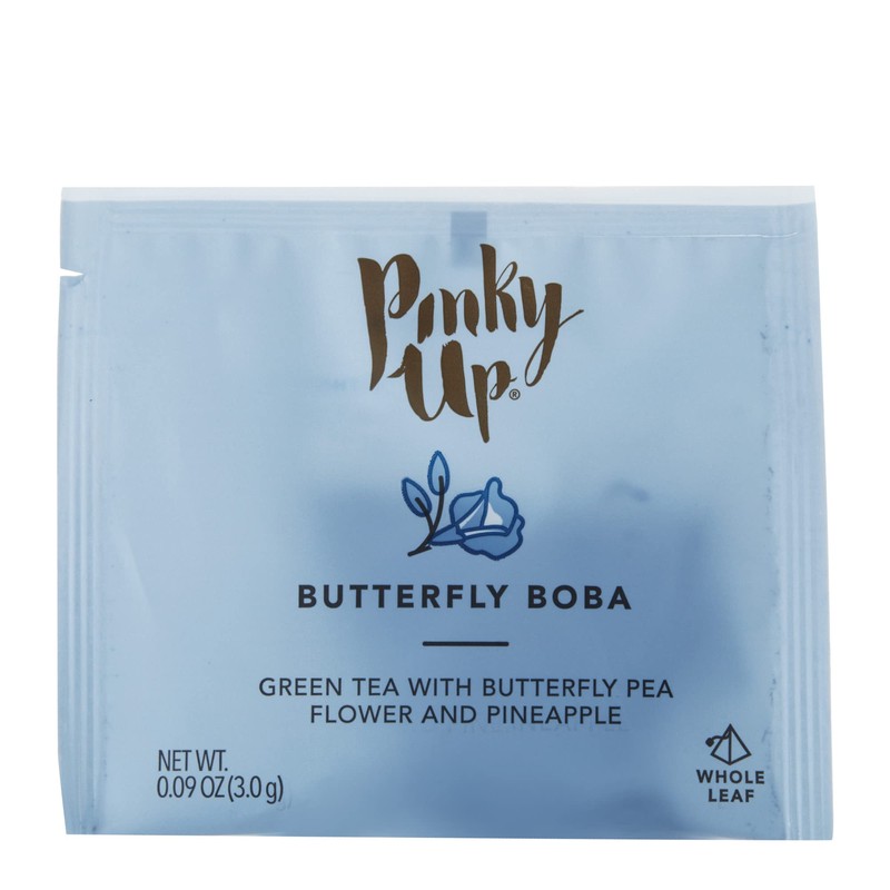 Pinky Up Butterfly Boba Tea Sachets - Low Calorie Whole