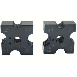 2 Pack —— 48-44-2872 1/4", 3/8", 1/2" Replacement Cutting Die Set Fits for Milwaukee 2872-20, 2872-21 M18 Brushless Threaded Rod Cutter, with 4-Sided Rotatable Cutter & Size Markings