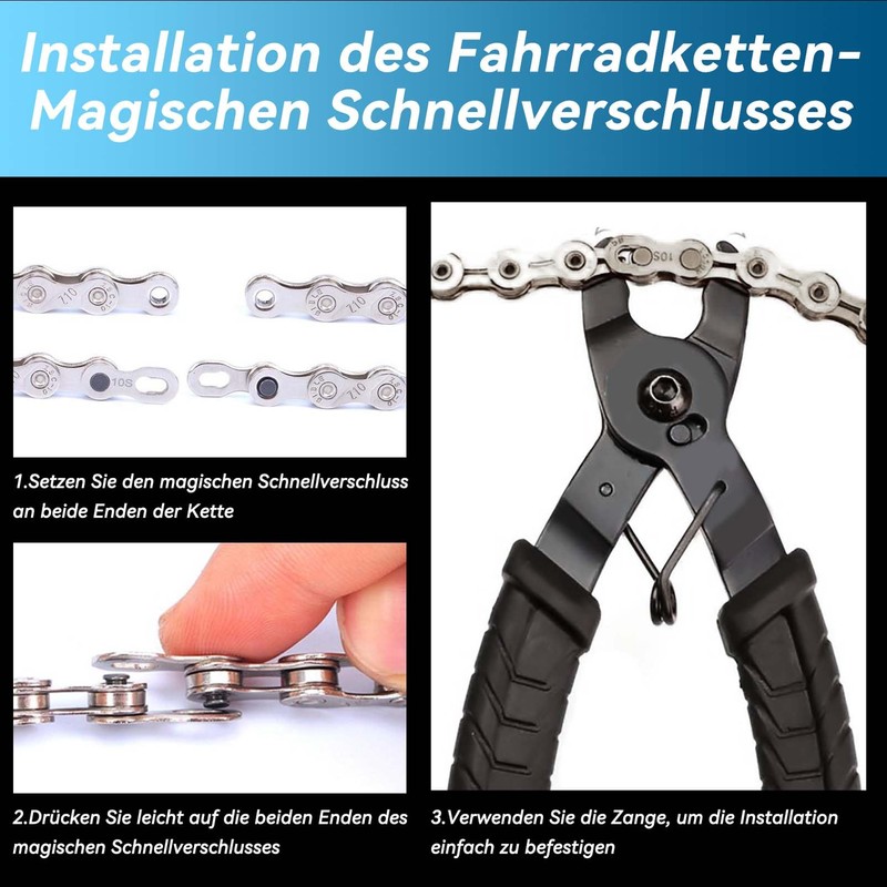 Chain Riveter Bicycle, Bicycle Chain Tool, 11 Pieces Chain Pliers