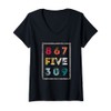 Womens 8675309 Nostalgic and Funny 80s & 90s V-Neck T-Shirt
