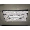 Bestbling Bling Rhinestone Car Visor Tissue Box Holder, Leather Crystals