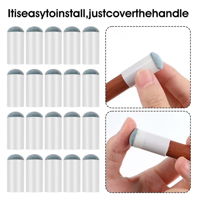 Mabor 20pcs Slip On Pool Cue Tips, Pool Queue Stick