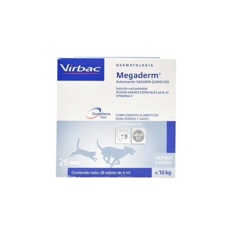 Megaderm Ácidos Grasos Esenciales Y Vitamina E 28 Sobres 4ml