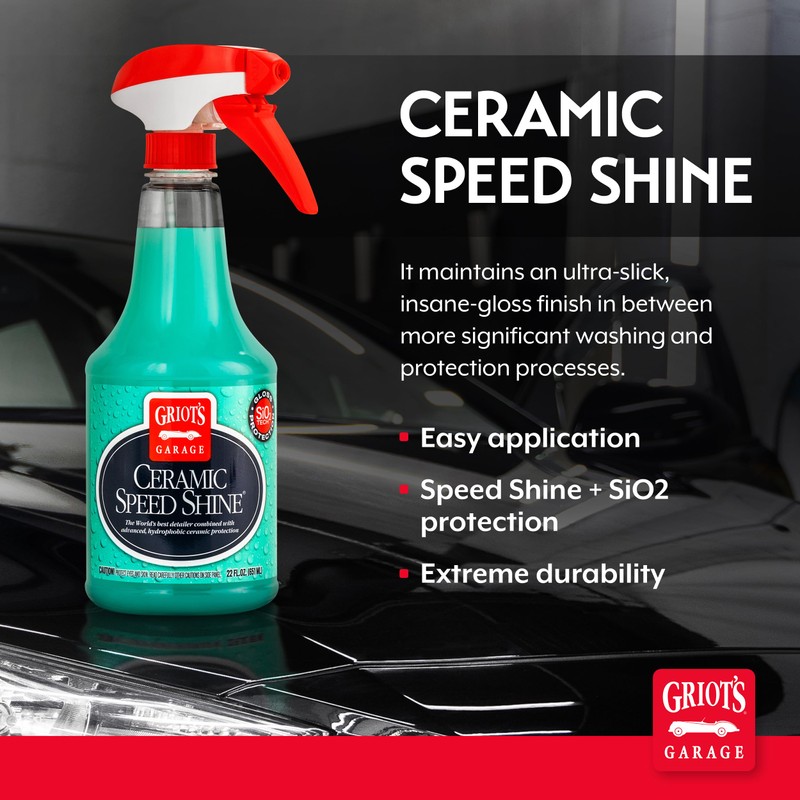 Griot's Garage Ceramic Speed Shine Detail Spray for Car Detailing,