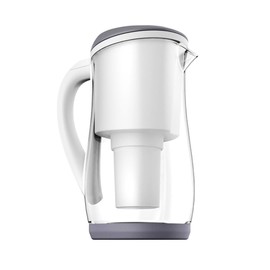 ECOBUD Gentoo Glass Water Filter Jug Grey & White 1.5L