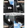 Multi-Functional Car Tissue Holder with ‌2 Storage Nets, Upgraded PU