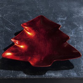 Christmas Tree Cookie Plate Christmas Tree Red 23 cm