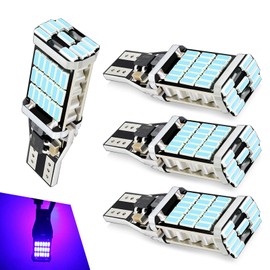 Bawkars 4PCS 921 LED Reverse Lights, 6500K High Brightness T15 4014 45SMD Brake Bulbs, Waterproof 921 LED Brake Light Brake Turn Signal Backup Light, Universal Replacement Bulb for Most Cars (Blue)