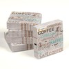 HEKU Café Motif Cocktail Napkins, 3-Ply, 25 x 25 cm,