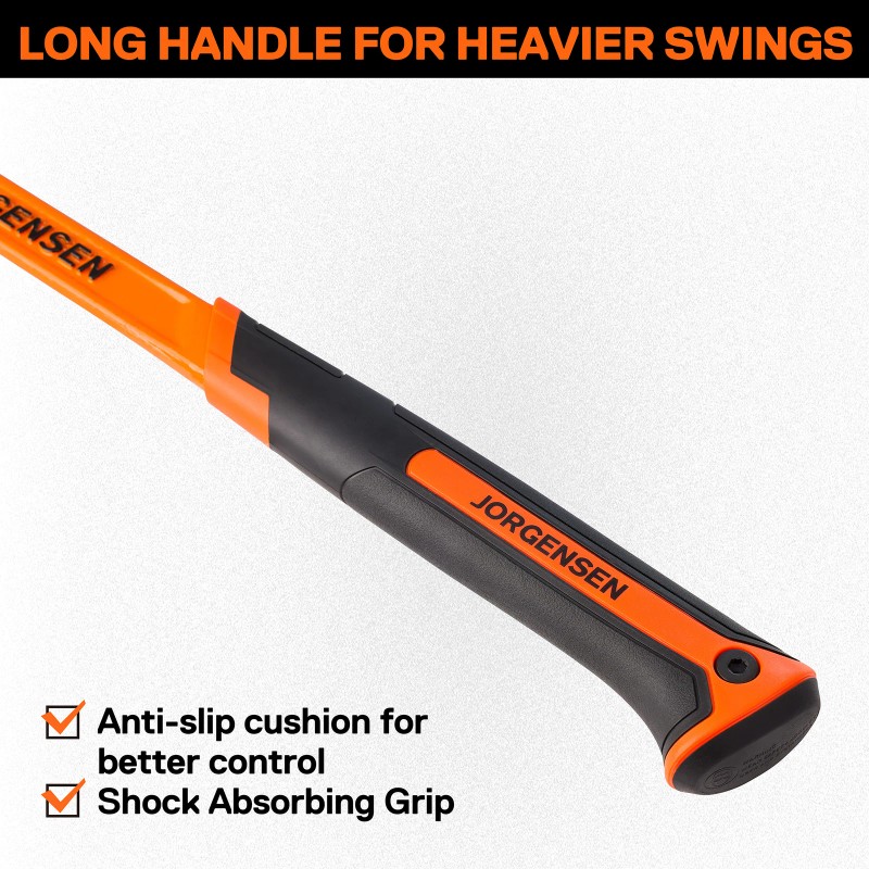 Jorgensen 22 oz Framing Hammer, Straight Claw Hammer with Magnetic
