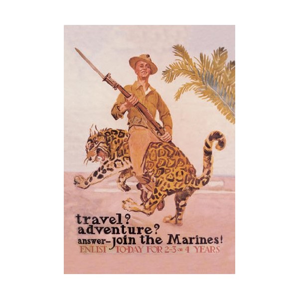 Travel? Adventure? Join the Marines 20x30 poster