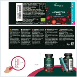 Vegavero Vegavero Organic Astaxanthin 8 mg | Natural Antioxidant Supplements | Highly Bioavailable | NO Additives, Lab-Tested | 60 Capsules | Vegan