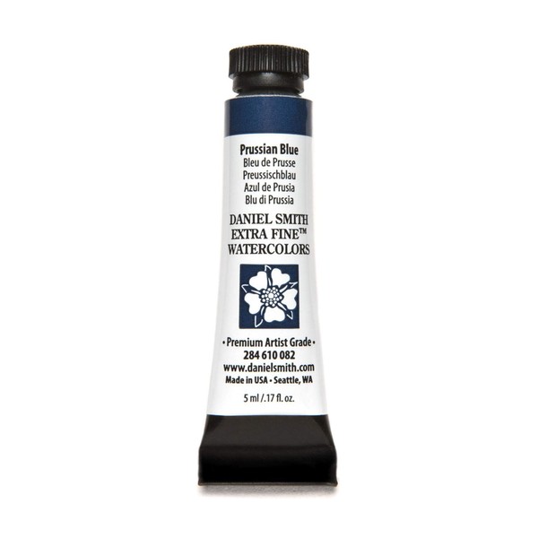 DANIEL SMITH Extra Fine Watercolor Paint, 5ml Tube, Prussian Blue,