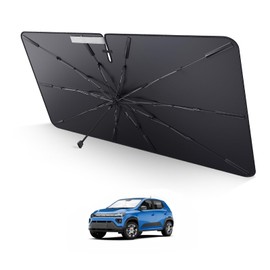 LUWU LUWU Auto-Sonnenschutz Kompatibel mit Dacia Spring EV 2022 2023 2024 2025 Windschutzscheibe UV-Schutz Sonnenschirm Auto Frontscheibe Sonnenschutz Regenschirm Spring EV Zubeh?r