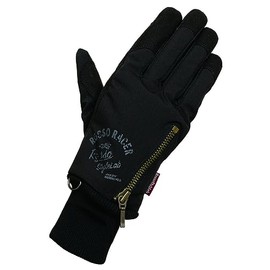 RossoStyleLab RSG351 Motorcycle Gloves Military Winter Gloves Black L