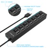 Multi Port Splitter, 7 Port USB 2.0 Hub, USB A