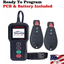 ATPSTOGO New Replacement Tool and Remote Key Fob Kit For 2009 2010 2011 2012 Dodge Ram
