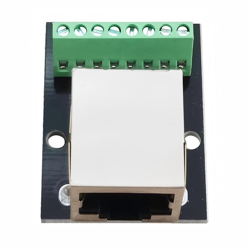 Willwewon RJ45 Ethernet Single Female Socket Connector Breakout Board, 2.54