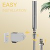 BESy Chrome Brass 2 In 1 Function Handheld Shower Head