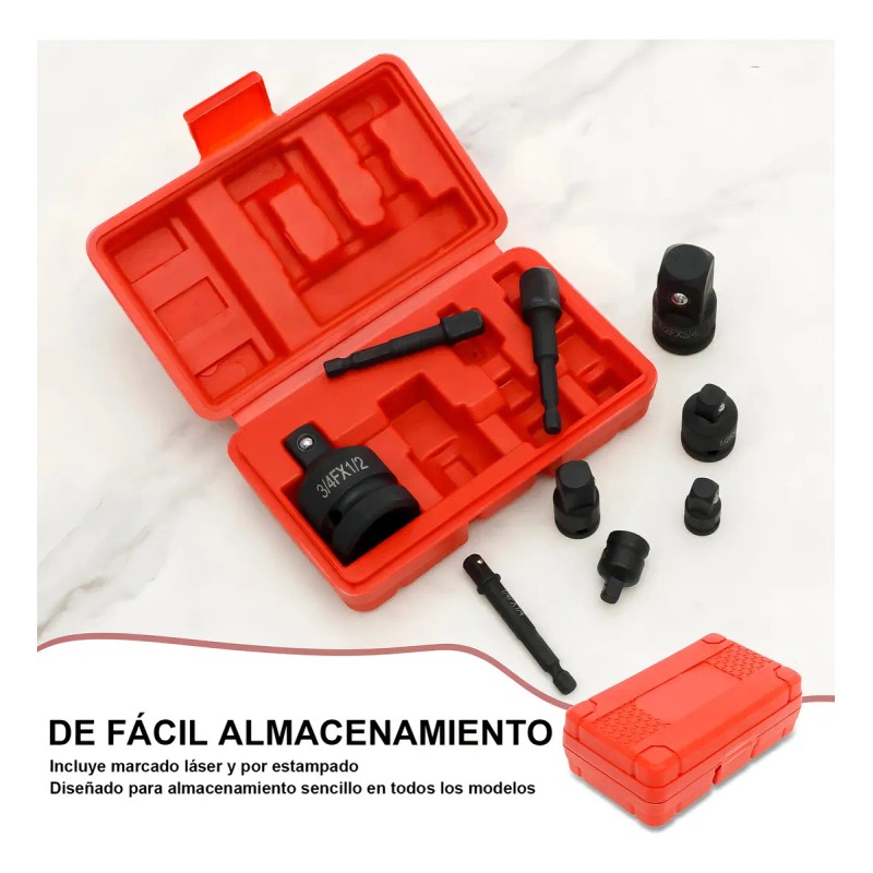 Pack Adaptadores LIANZI Para Dados y Llaves Impacto 1/4 1/2