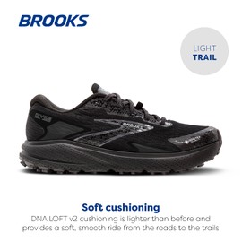 Brooks Men’s Divide 5 GTX Waterproof Trail Running Shoe - Black/Alloy/Primer Grey - 11 Medium