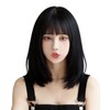 Semi-long Wig, Straight, Women's, Full Wig, Heat Resistant, Natural, Cute,