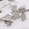 HappyHome Corsage Pins, 1.2 inches (30 mm), Silver, Set of