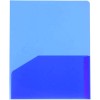Avery Plastic Two-Pocket Folder, 20-Sheet Capacity, Translucent Blue, 11 x