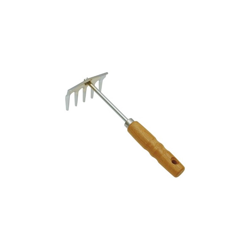Takagi Green Art 5 Claw Rake, Wood Handle