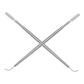 Ipetboom Stainless Steel Eyelash Separator Tool 2PCS for Eyelash Perming and Curling Includes Comb for Lash Extension Supplies and Eye Makeup Care