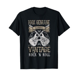 Classic Vintage Rock 'n Roll Music Guitars Gift T-Shirt