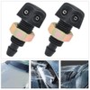 2 Pieces Car Windscreen Washer Wiper Nozzle Universal Front Windscreen