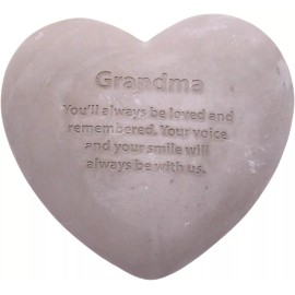 Grandma Heart Shaped Memorial Stone, Sympathy Gift, Remembrance Garden Accent