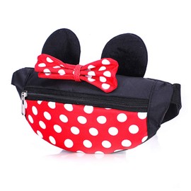 Cute Mini Mouse Fanny Pack for Little Girls Travel Crossbody Purse Small Children Kids Waist Bag Baby Toddler Girls Accessories Outfit Child Cross Body Purse Girl Waist Pack Toddler Bag
