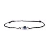 DHRUVS COLLECTION 925 Silver Baby Evil Eye Thread Anklet With