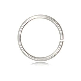 Open Jump Rings 5 Pcs Pack Nickel-Free 925 Sterling Silver, 6mm Diameter, 0.9mm Thickness, Sizes with TJS: 4mm, 6mm, 8mm, 10mm
