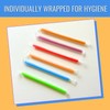 200 Pack Jumbo Plastic Straws by Mixfinite 11mm Extra Wide,