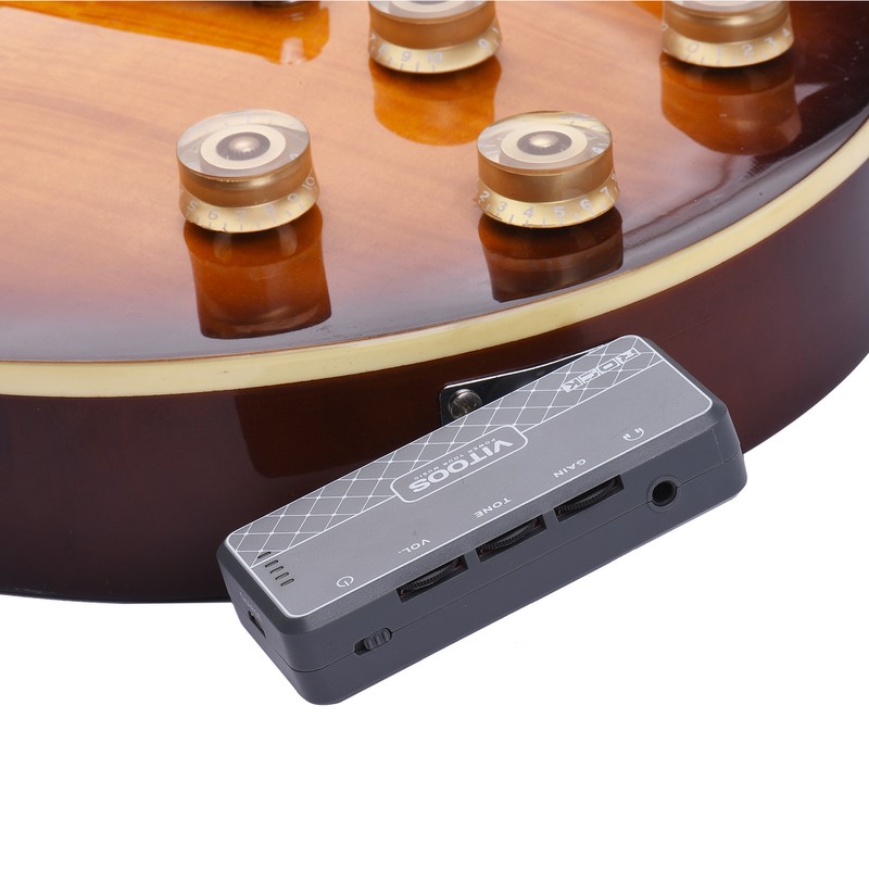VITOOS ROCK Guitar Headphone Amplifier Amp 1/4 Inch Plug 3.5mm